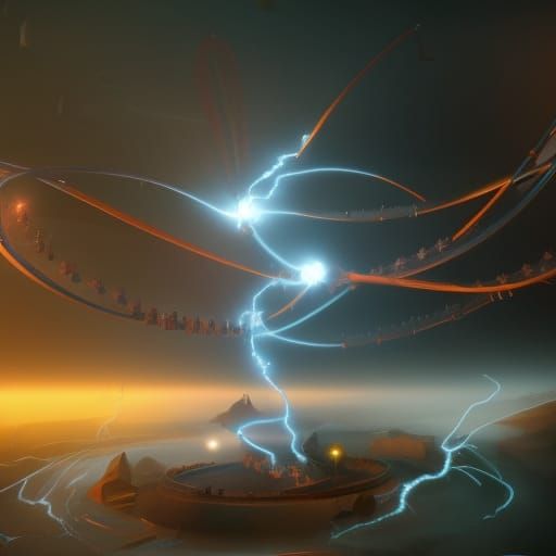 Fantastical Tesla Coil Lightning Arcs in 8k