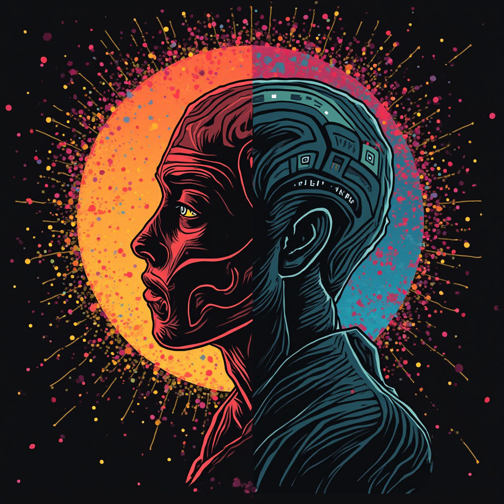 Grimdark Pop Art Screen Print in 8K