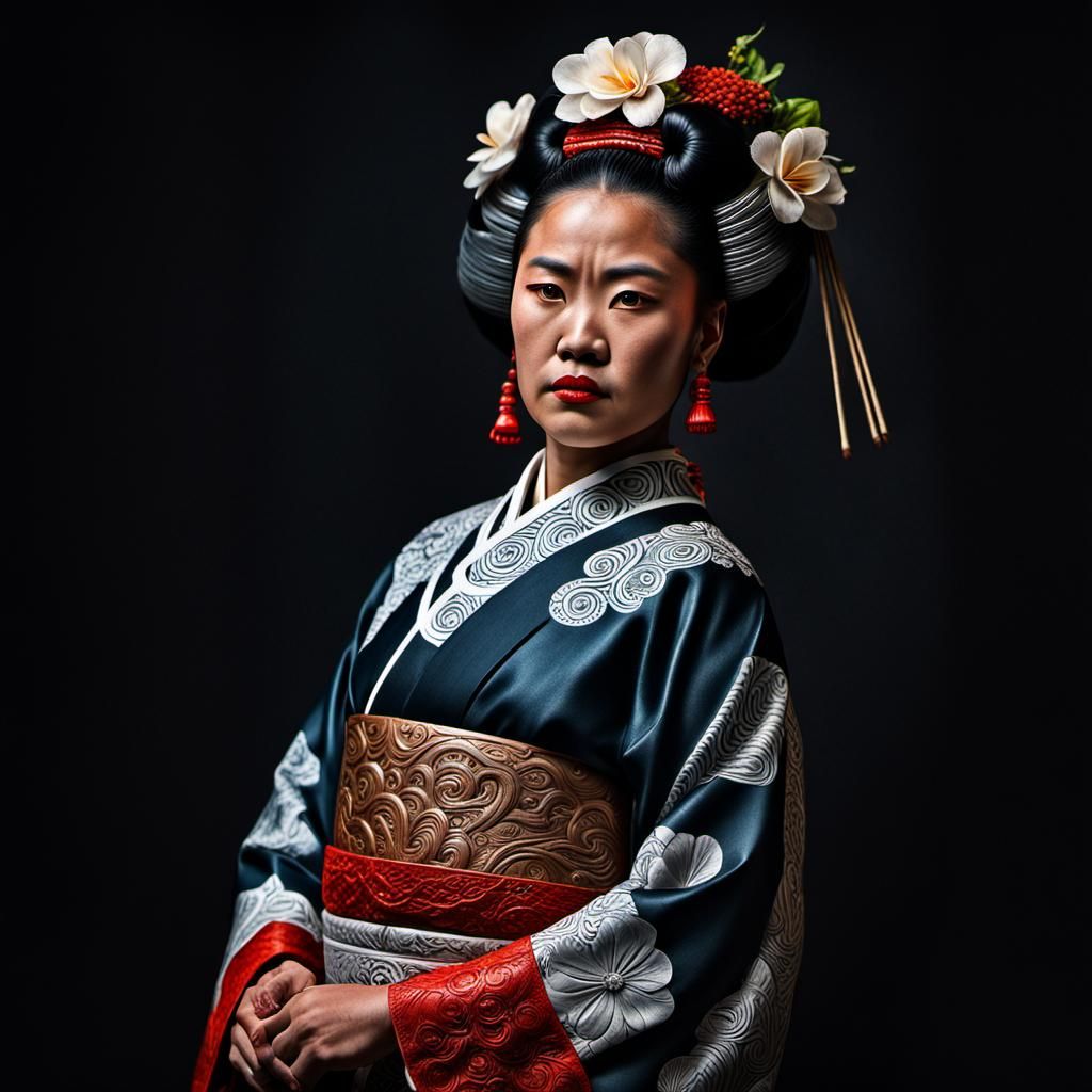 Eva of the Nation: A Cultural Fusion Portrait