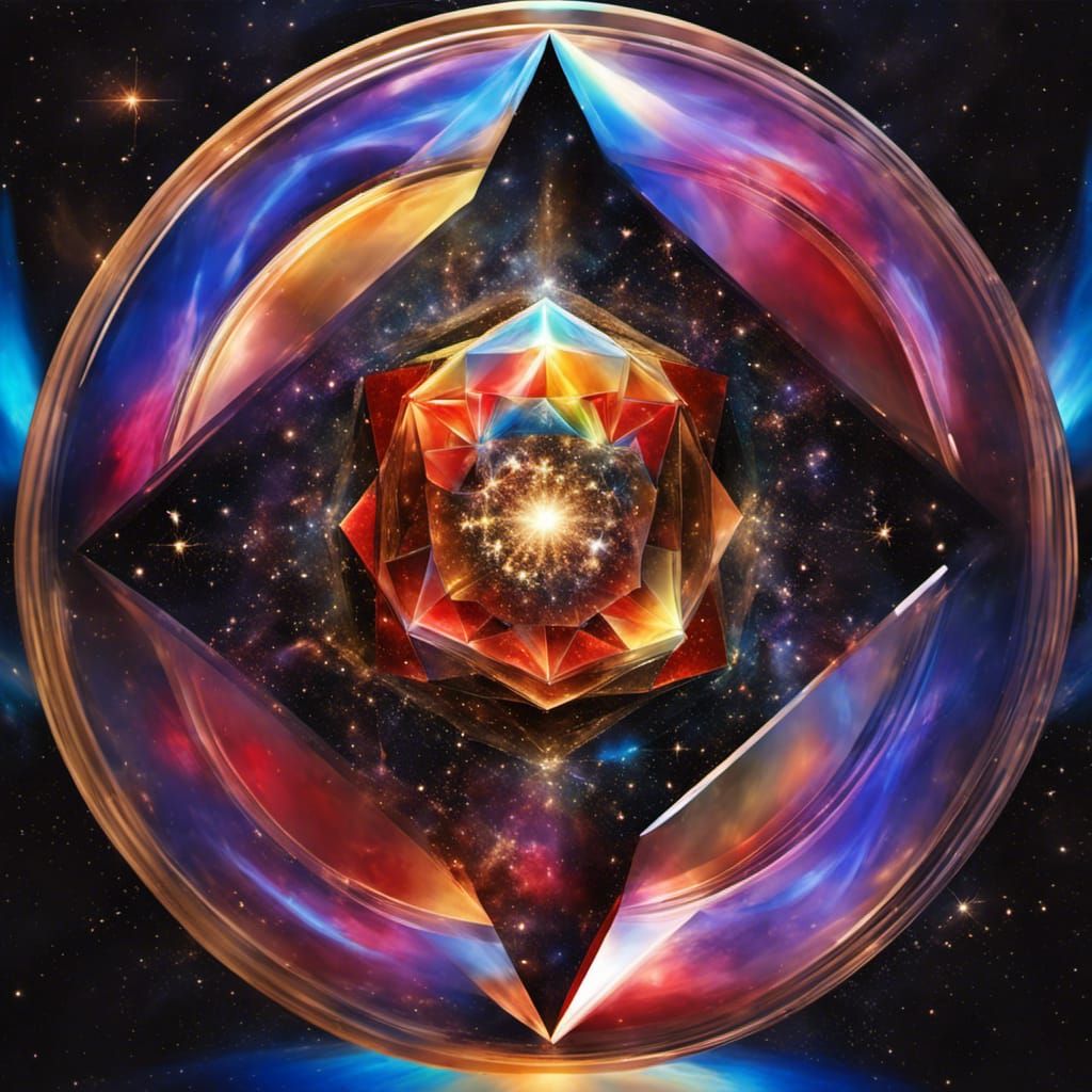 Cosmic Prism with Rainbow Vortex