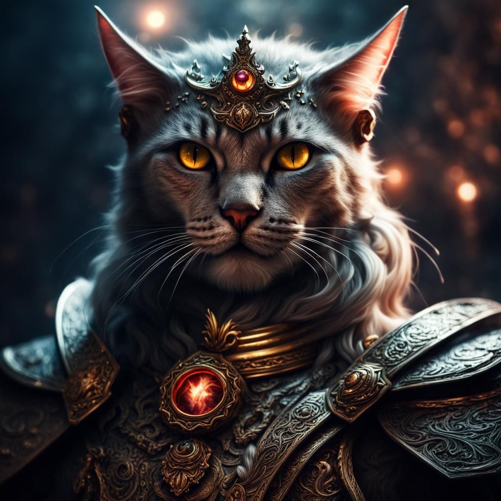 Cat God Demon King in Magic Space