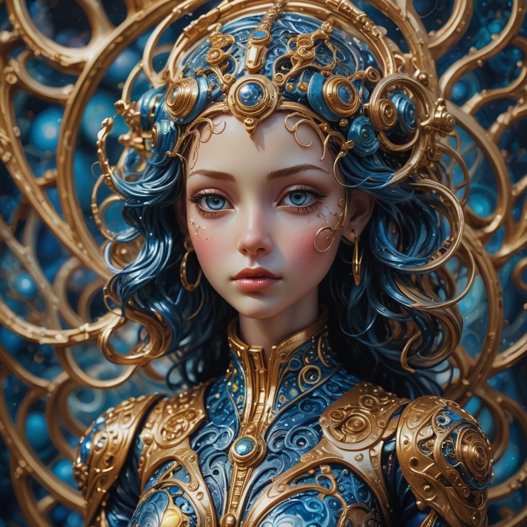 Futuristic Toy Portrait in Epic Fantasy Style