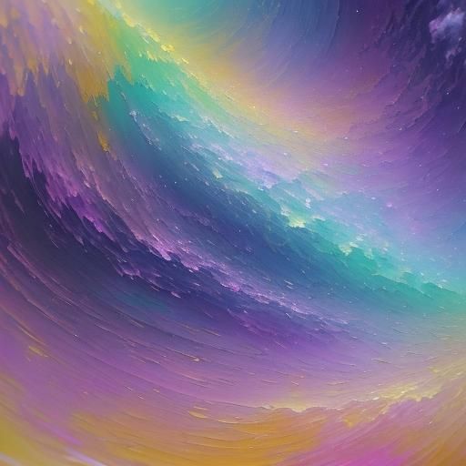 Rainbow Light Poetry on Golden Parchment