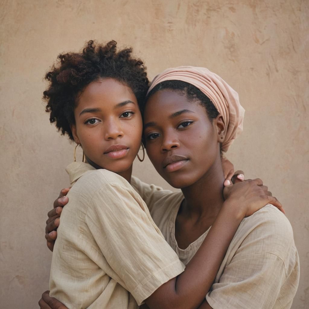 Tender Embrace: A Portrait of Connection