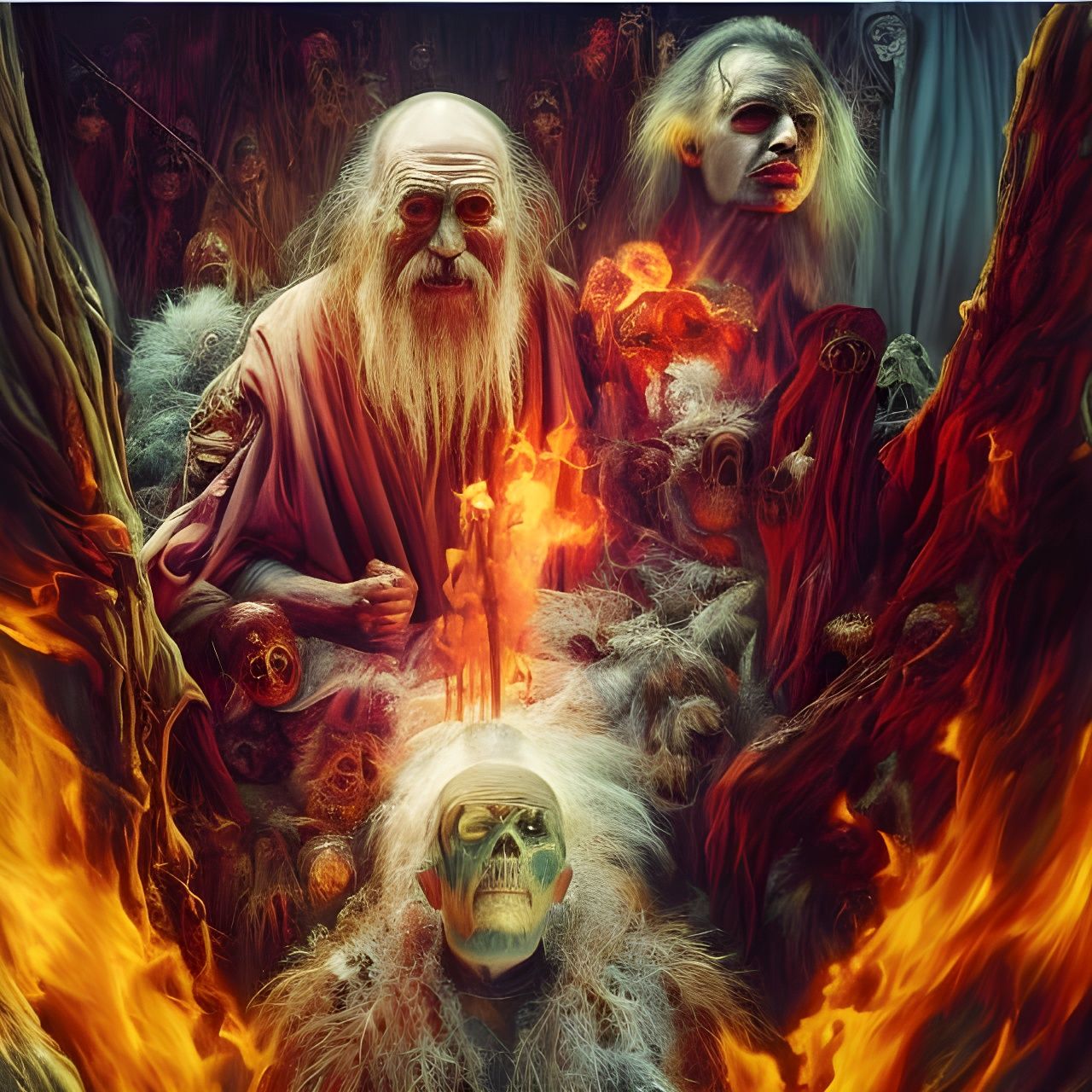 Wild Forest Man in Rage: Photorealistic Glamour Photography