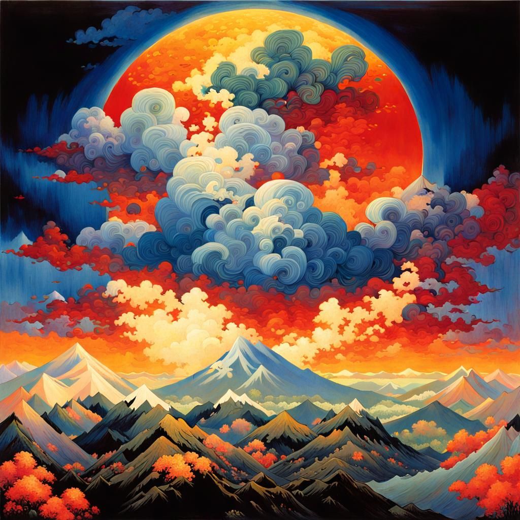 Scenic Landscape Painting in Classic Style