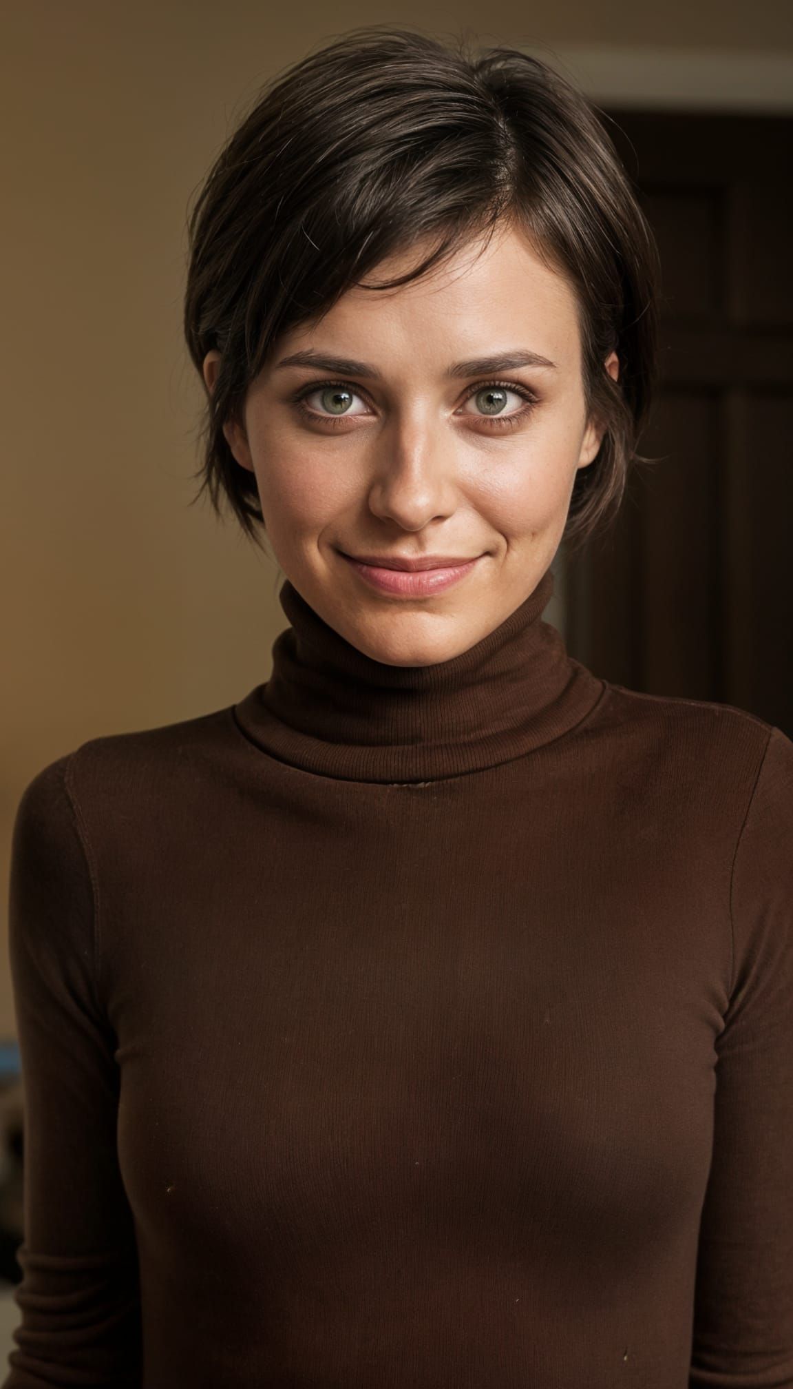 Sinister Woman in Dark Void of Uncaring