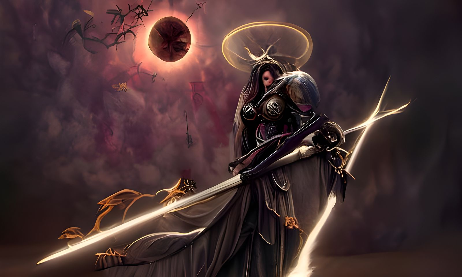A Holy Warrior Witch Prepares of War