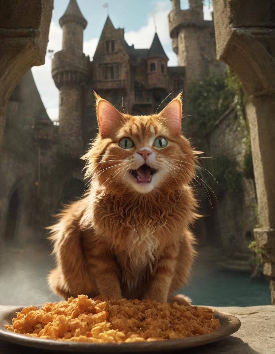 Cantankerous Cat in a Caribbean Castle