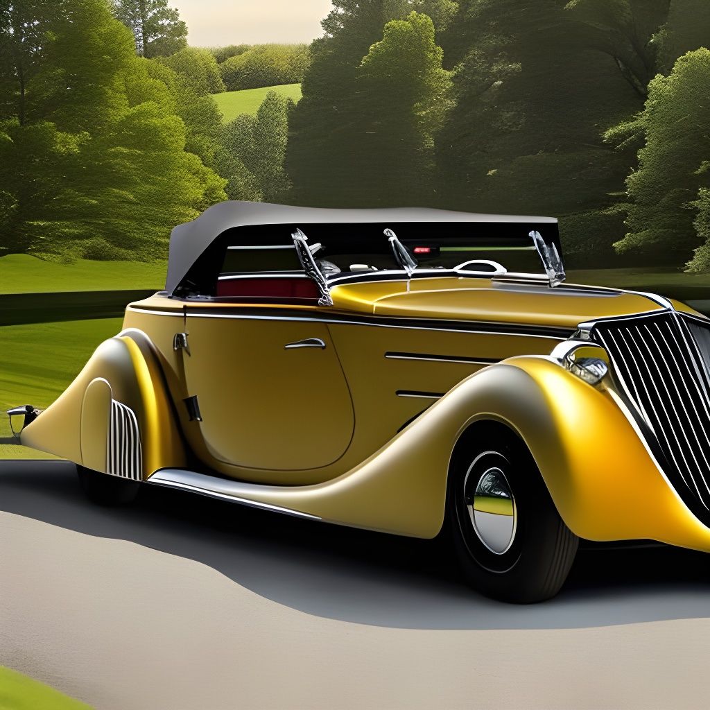 1937 Cord 812 Phaeton on Golf Course