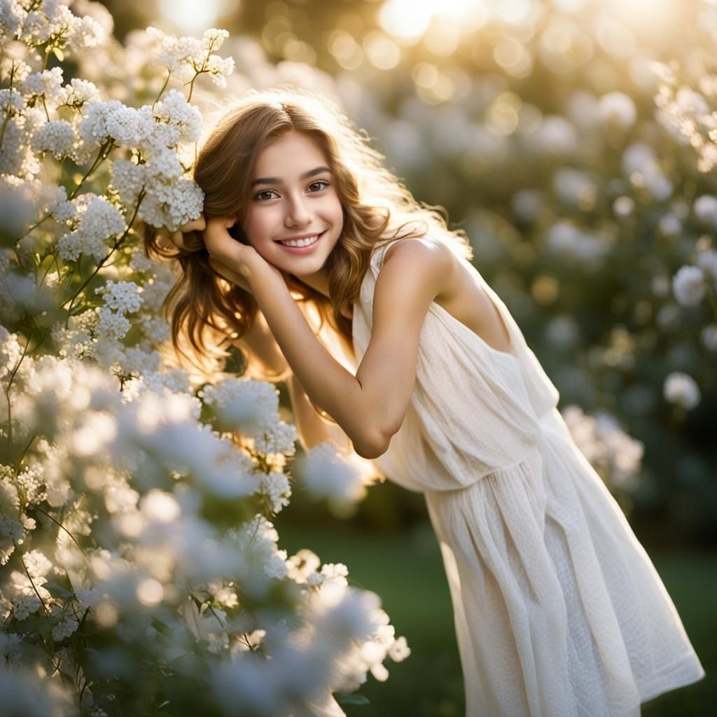 Beautiful Girl Portrait in Natural Lighting