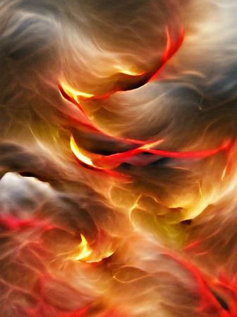Abstract Fire Storm: A Visual Spectacle