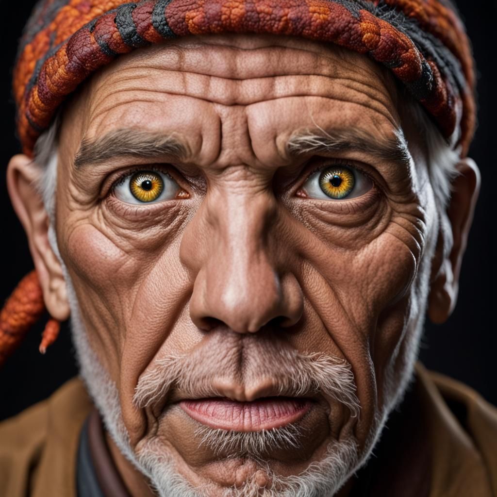 Detailed Portrait of a Fly Monster