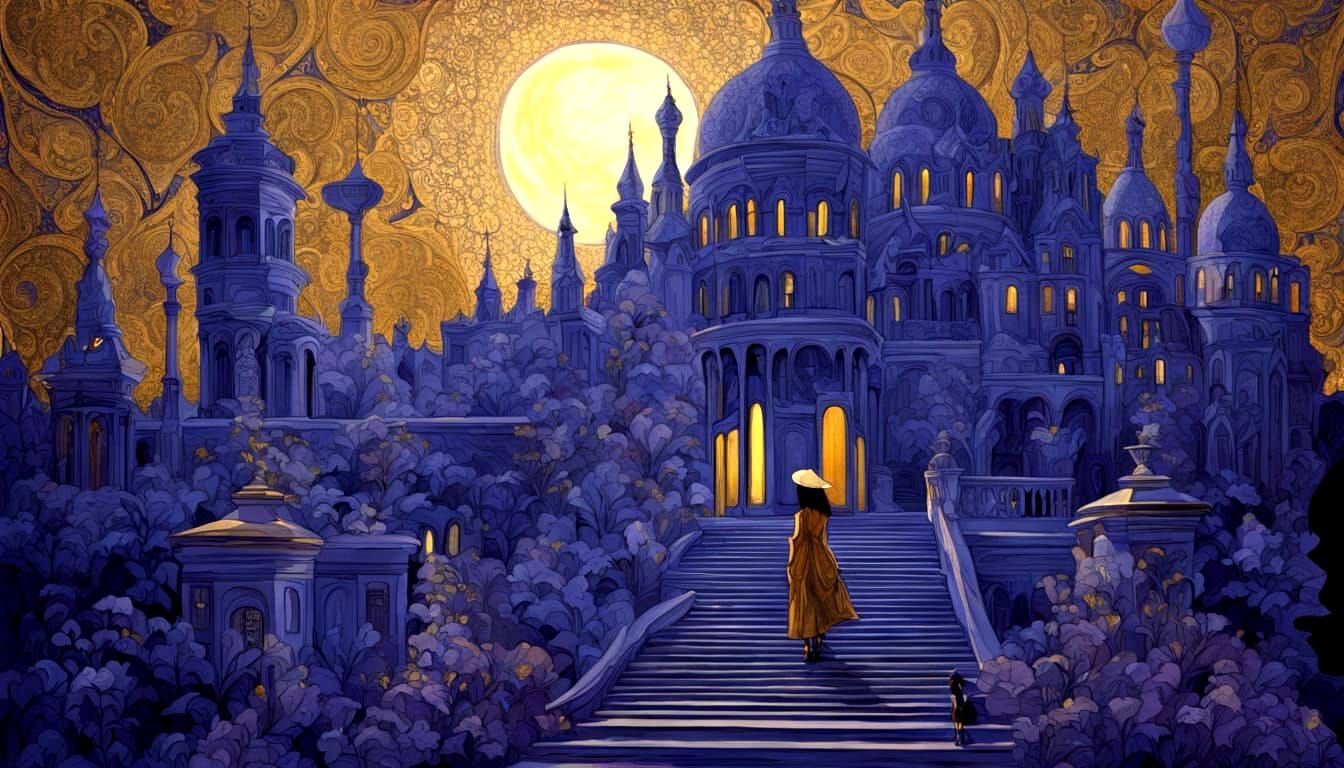 Basquiat-Inspired Chimera in Gaudi Architecture