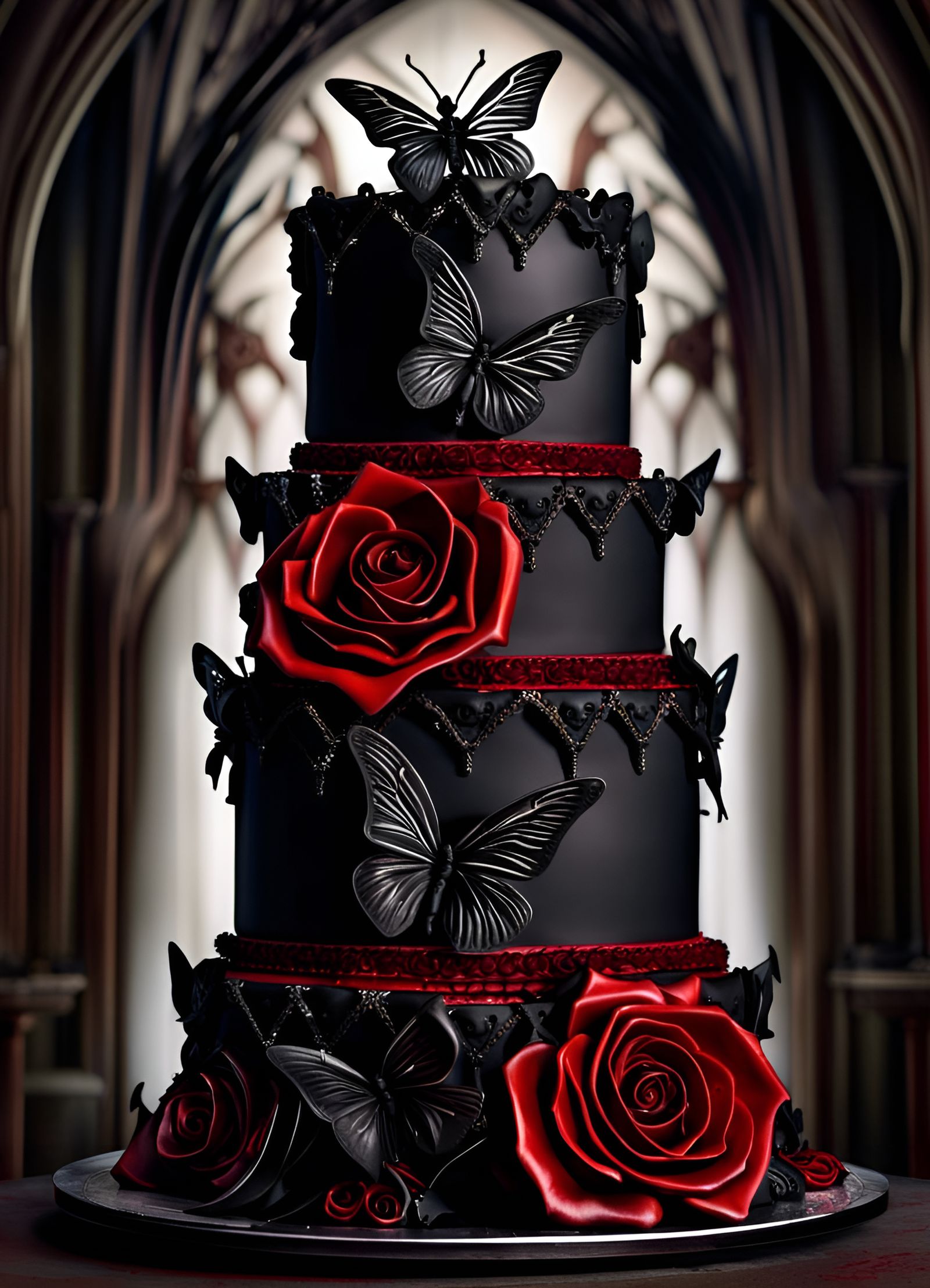 Gothic Wedding Cake