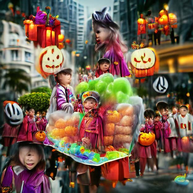 Hong Kong Halloween Parade: Children in Costume
