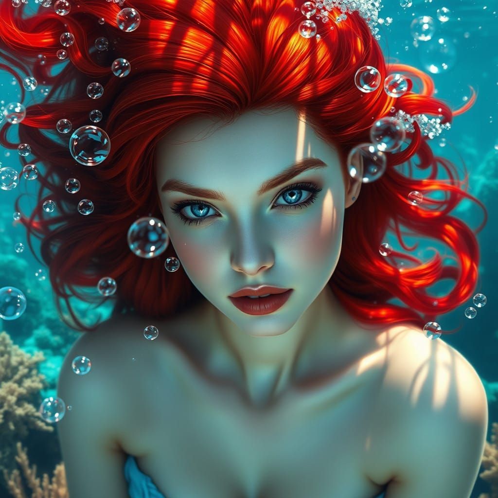 Regal Mermaid Goddess of the Ocean Depths