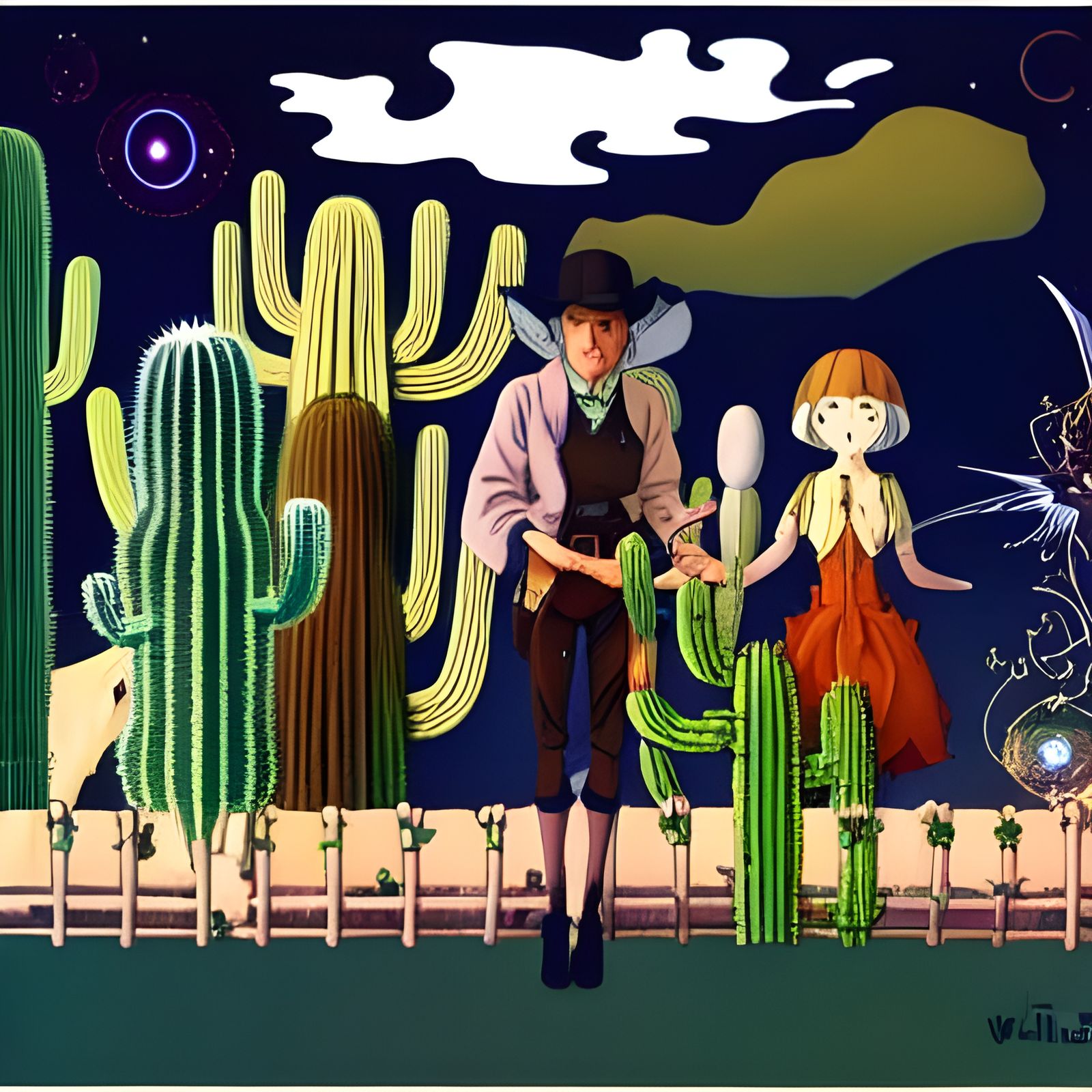 Cowboys and Fairies in Desert Wonderland