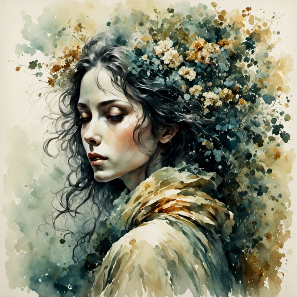 Dramatic Waterfall Scene Under Approaching Storm