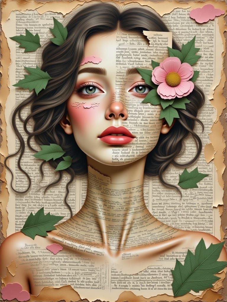 Mixed Media Aesthetic in Blended Harmony