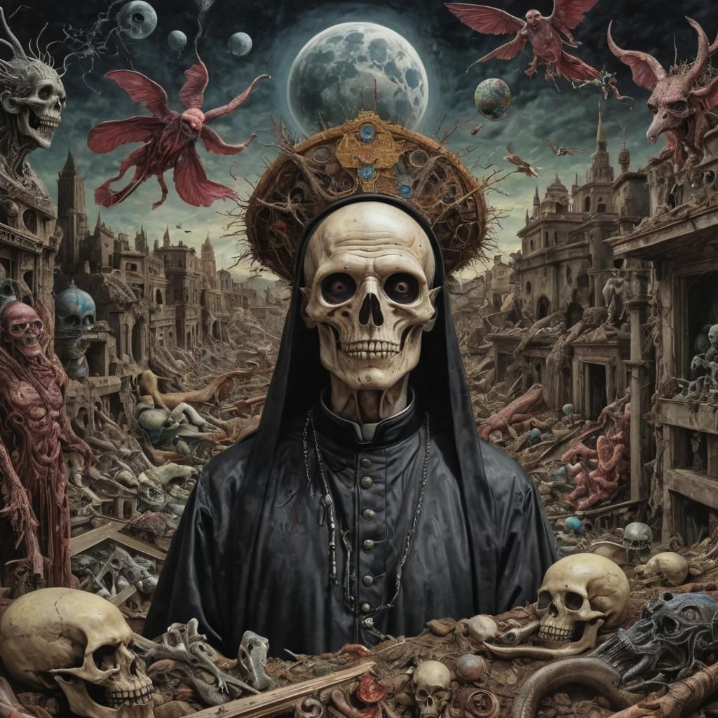 Surreal Vatican Fantasy Digital Painting