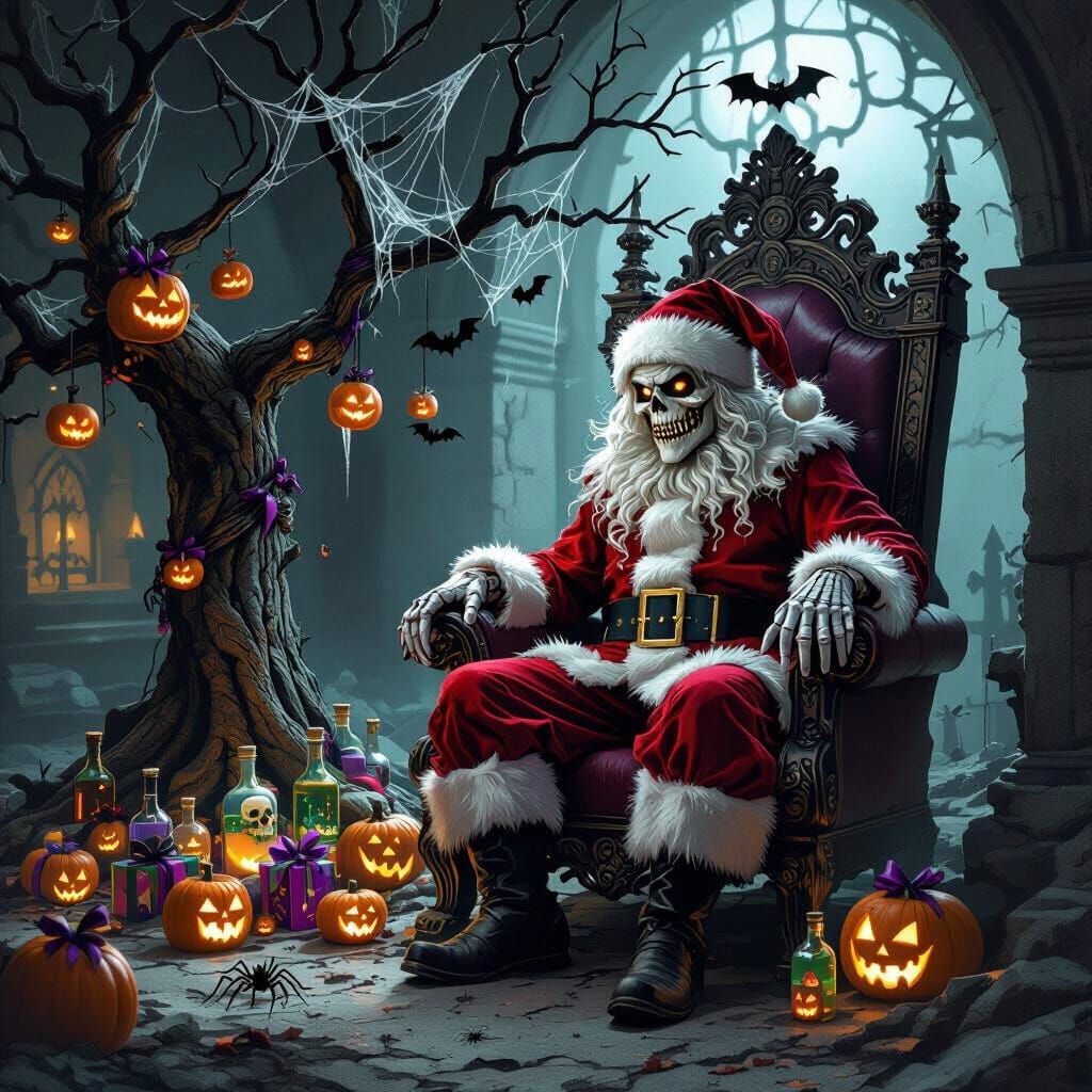 Demonic Crypt Keeper in Haunted Mausoleum