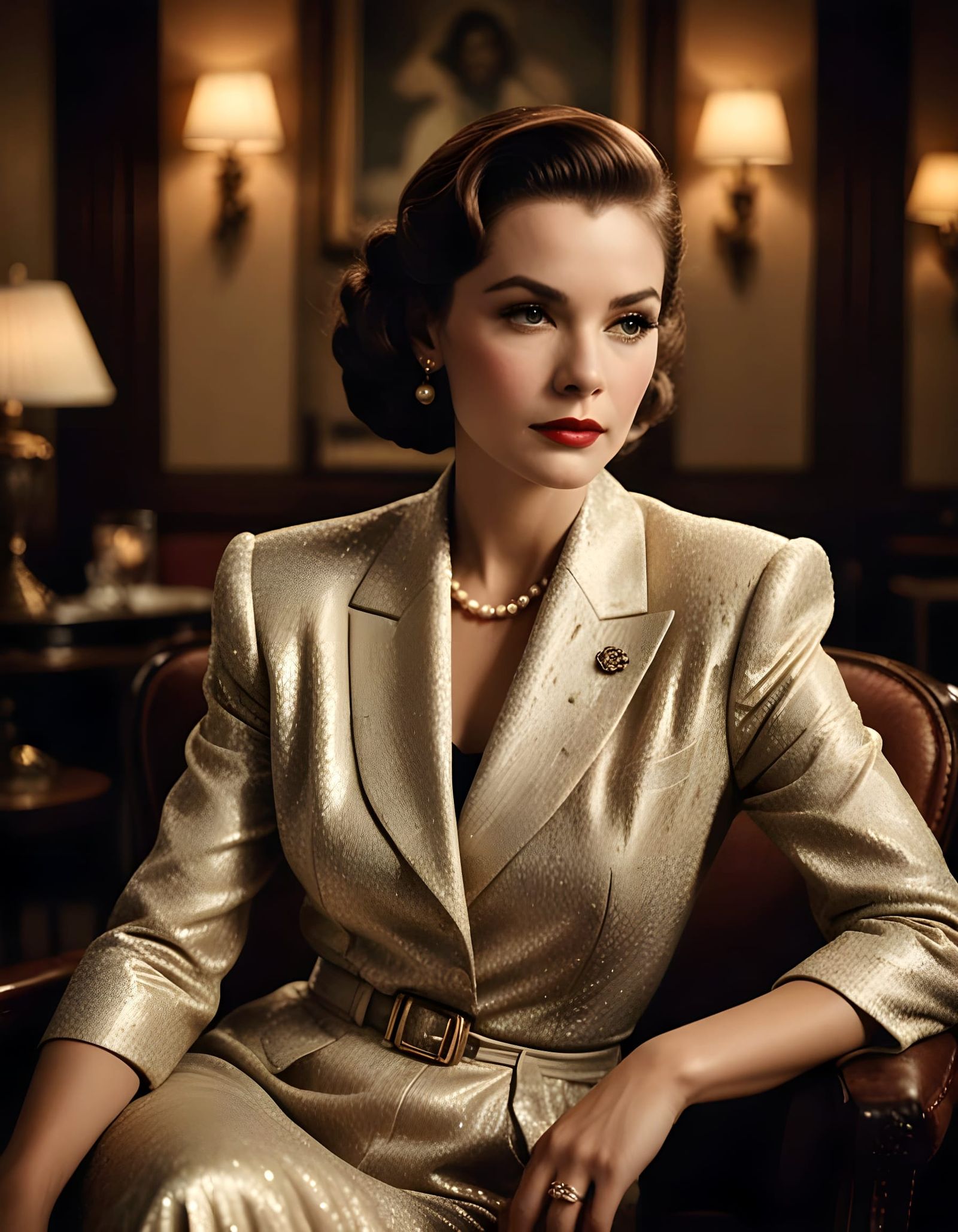 Woman in Classic Portrait Style