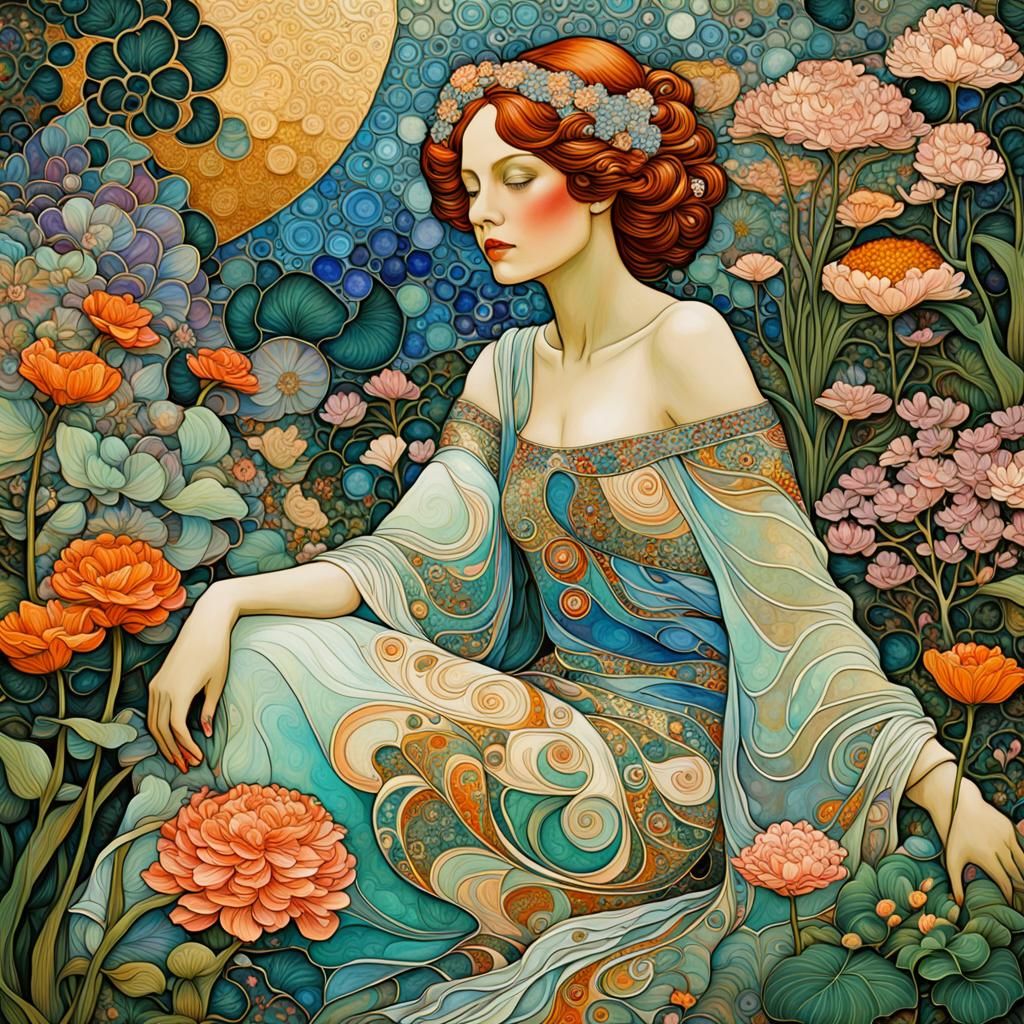 Woman in a garden