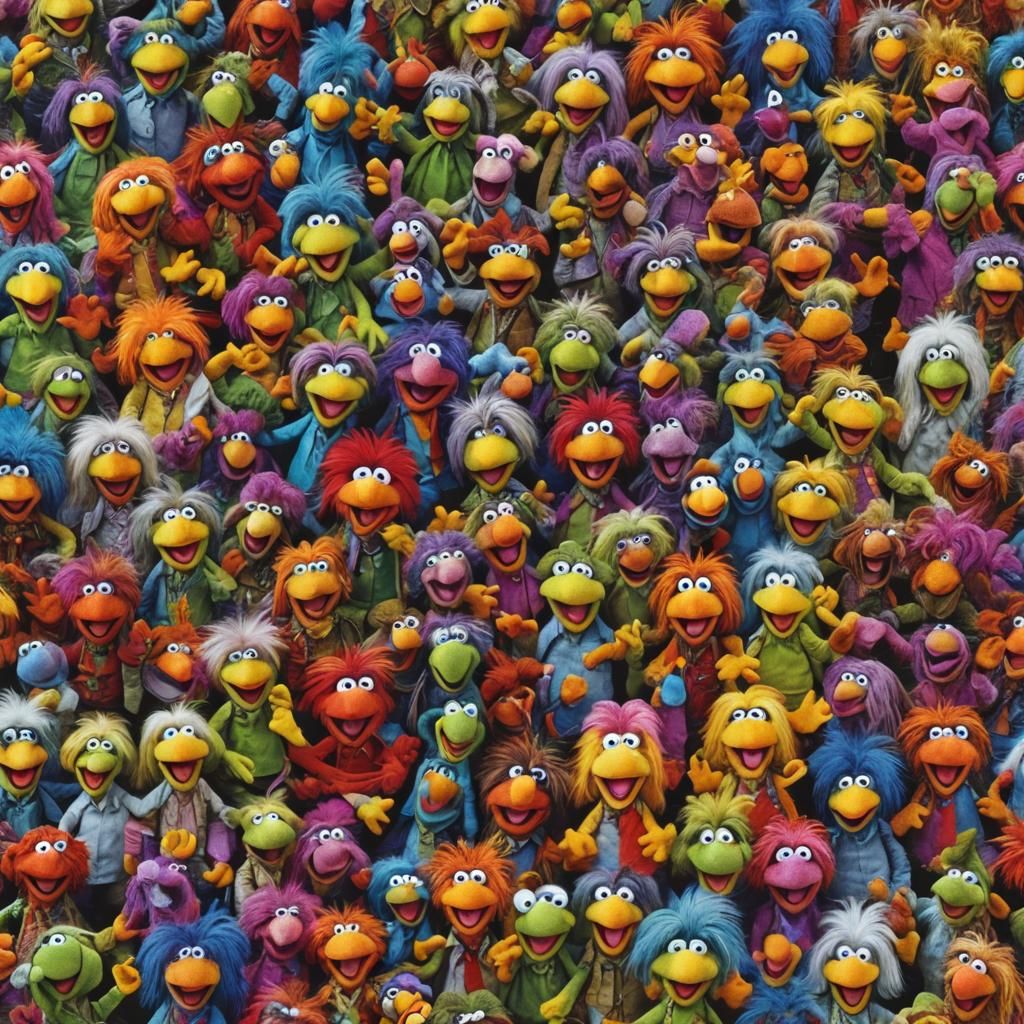Colorful Fraggles Celebrate on Fraggle Rock