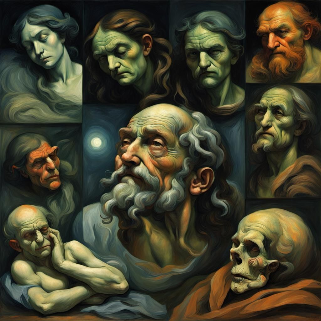 Nightmarish Dream Inspired by Art Masters