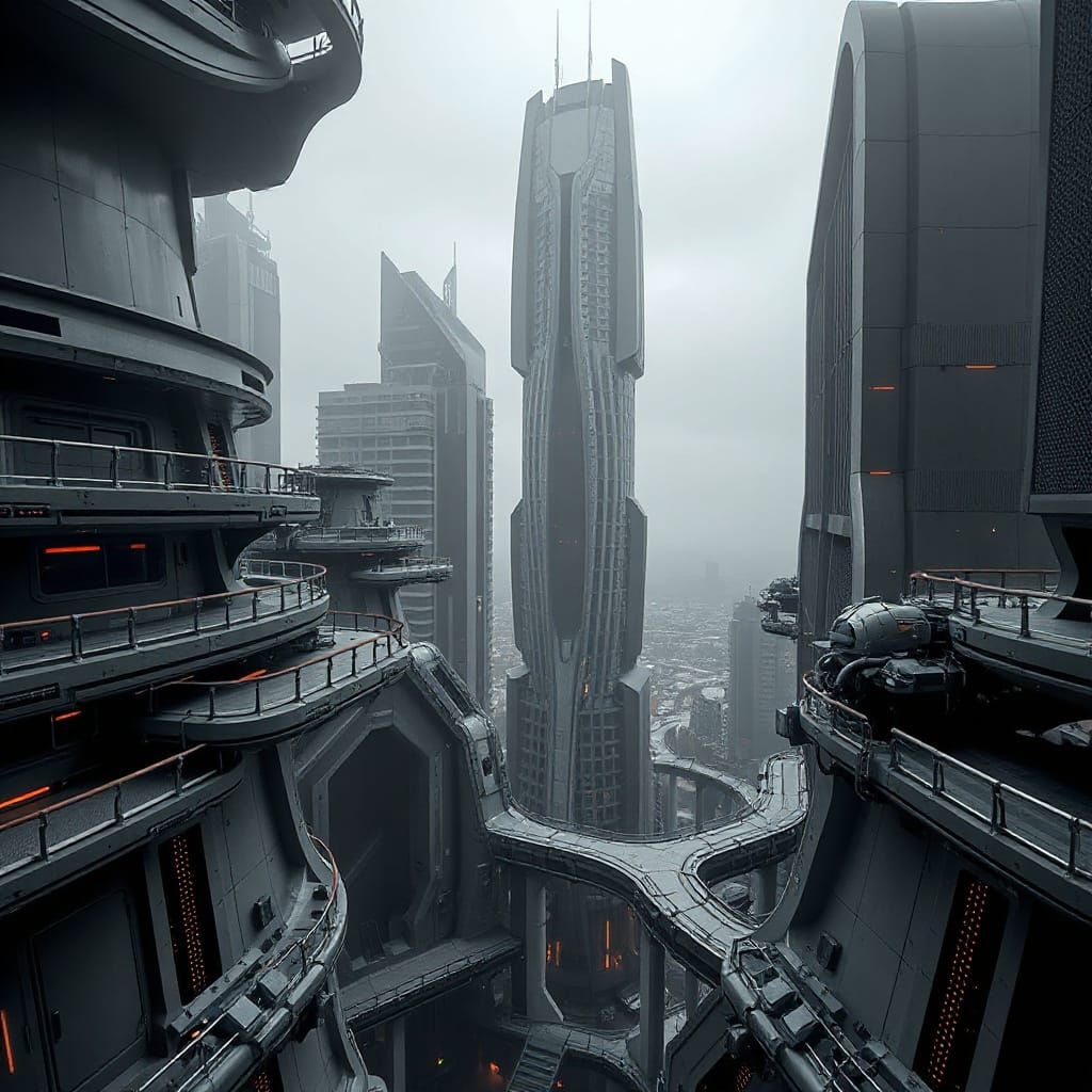 futuristic city