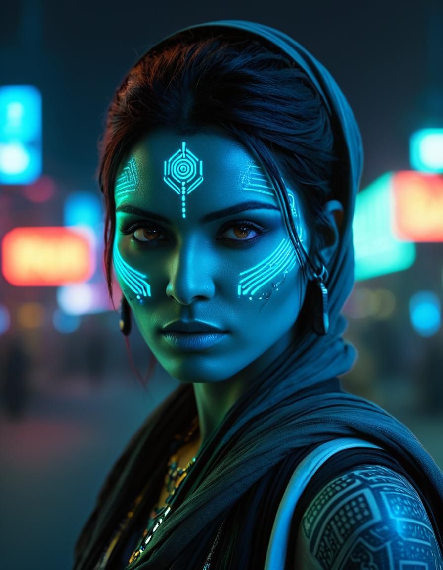 Cyber Tribal Girl