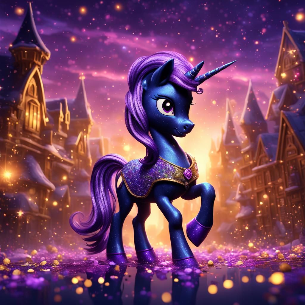 Glittering Twilight Sparkle: A Dark Fantasy Concept