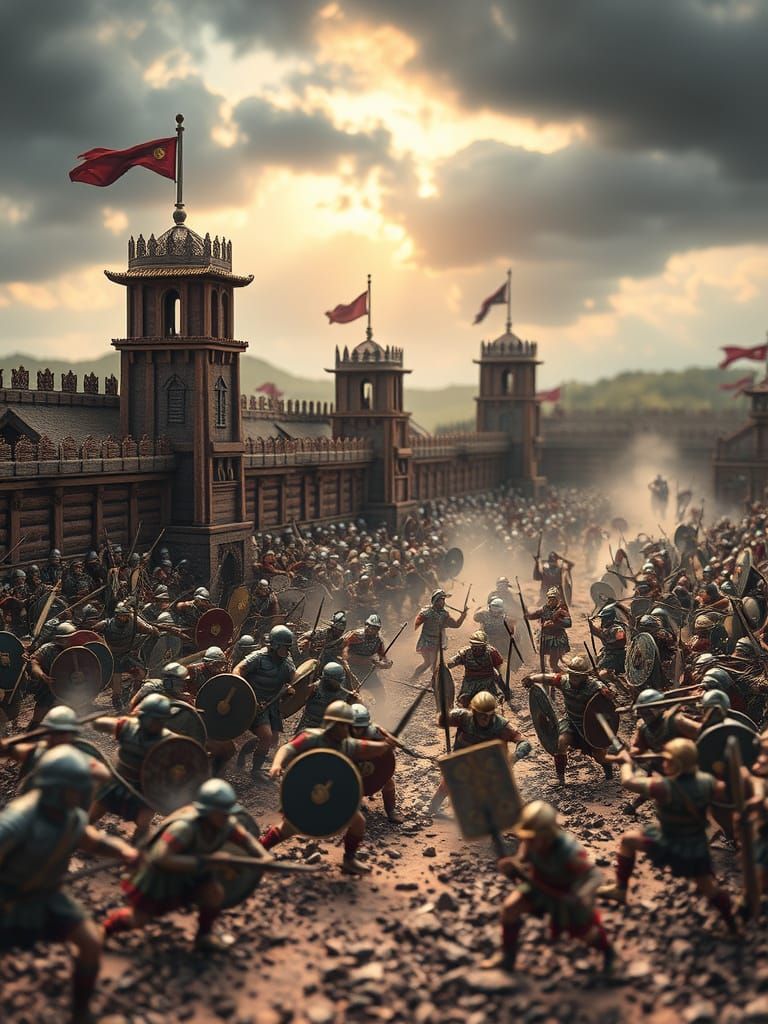 Ancient Rome's Battle of Alesia in Miniature