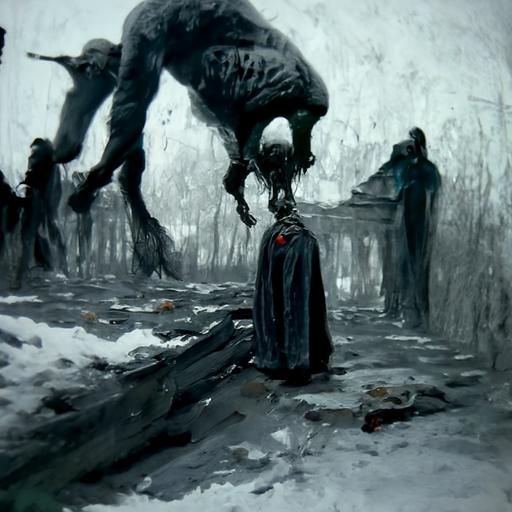 Horror School in Gustave Doré Style