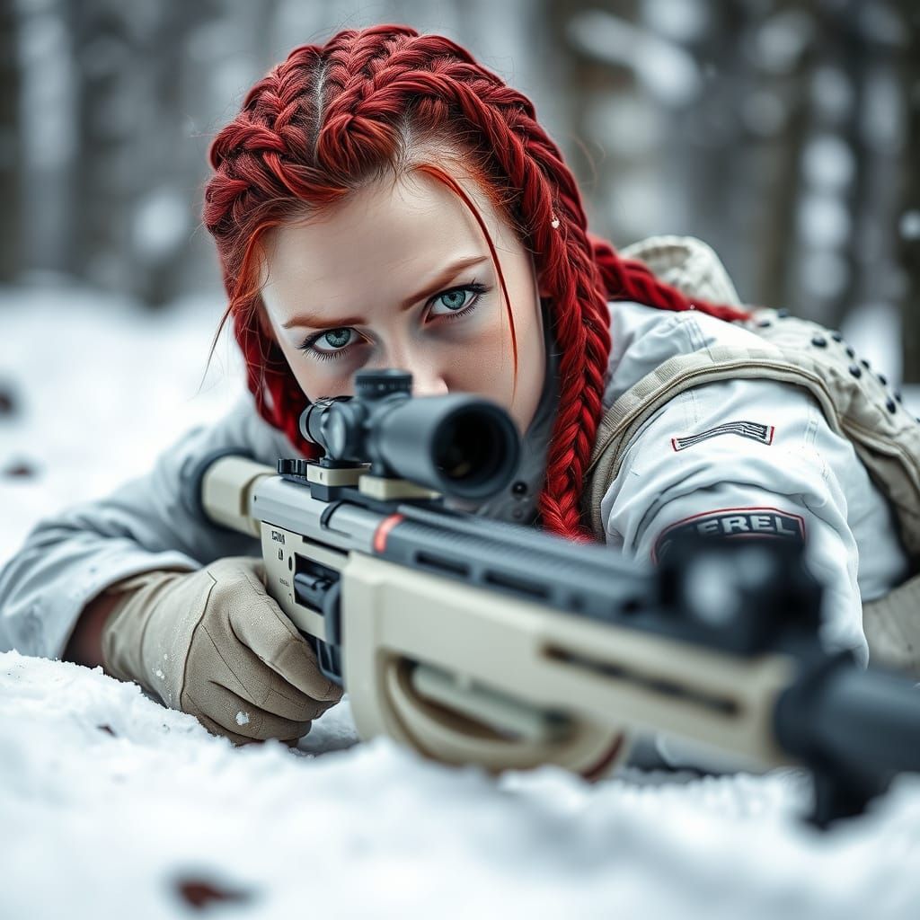 Hyper-Realistic Tactical Sniper Portrait