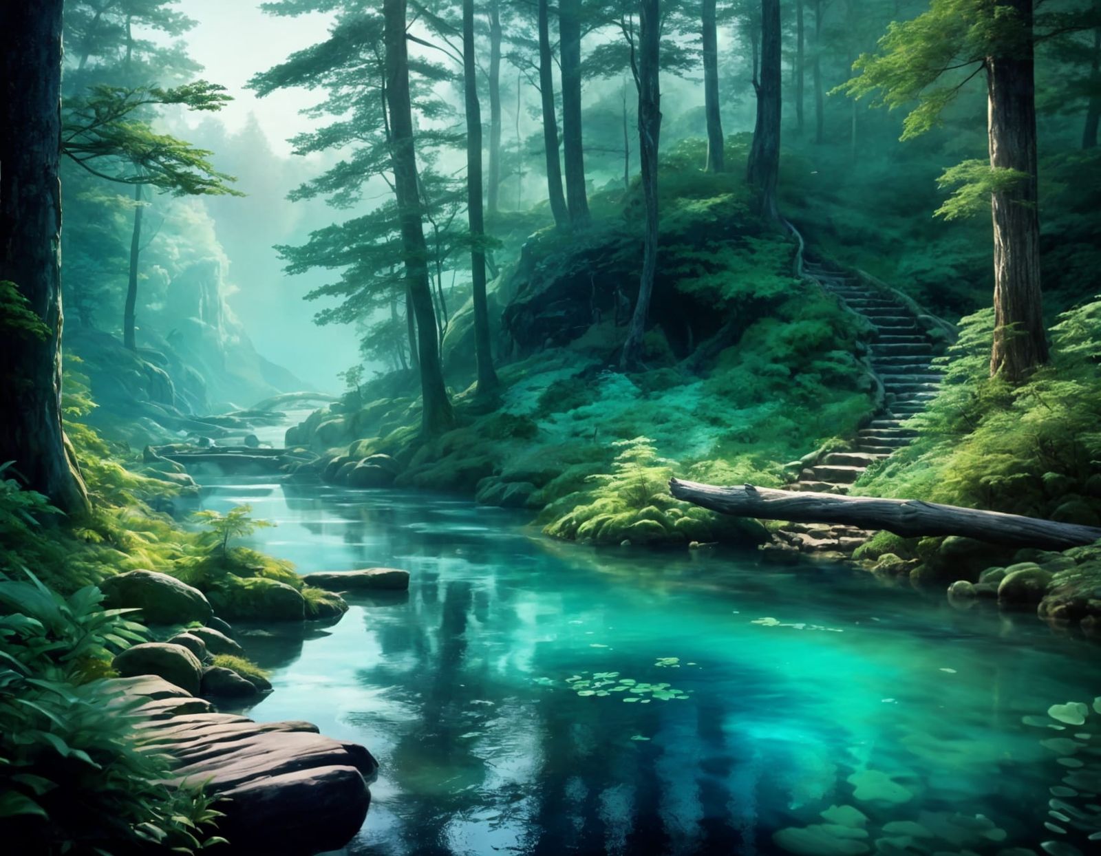 **Forest bathing** pathway