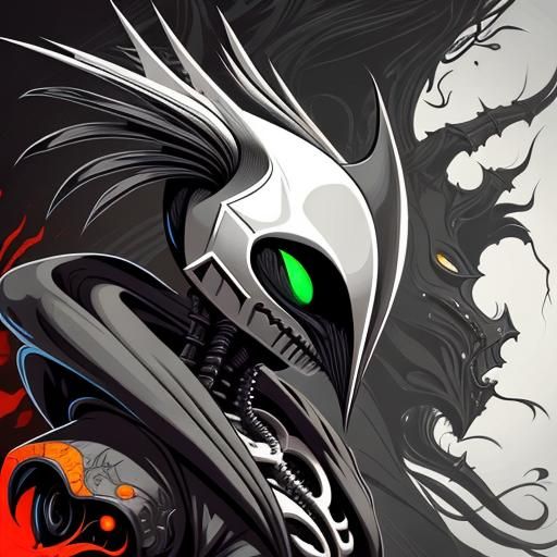 Hollow Knight Portrait in Vector Art Style