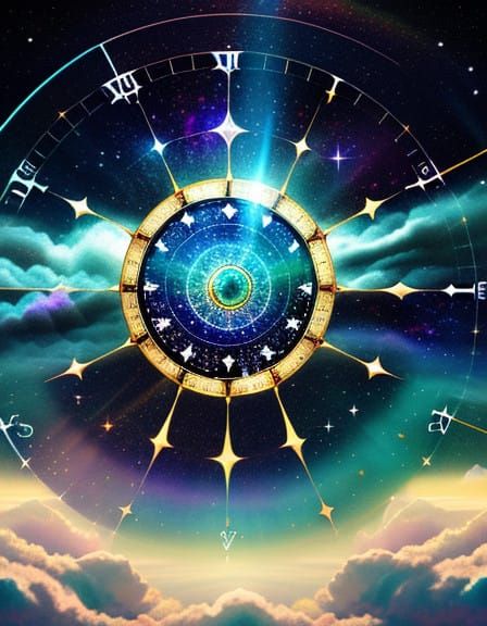 Cosmic Timekeeper in Heavenly Astral Light