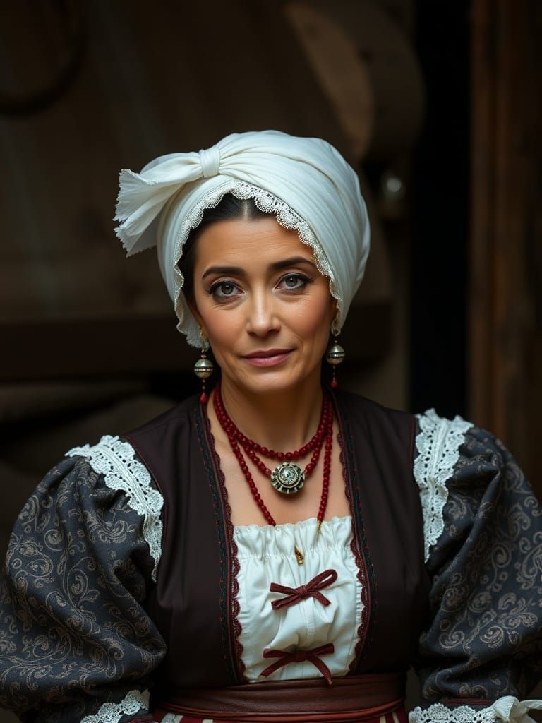 Enchanting Portrait of a Regal Woman