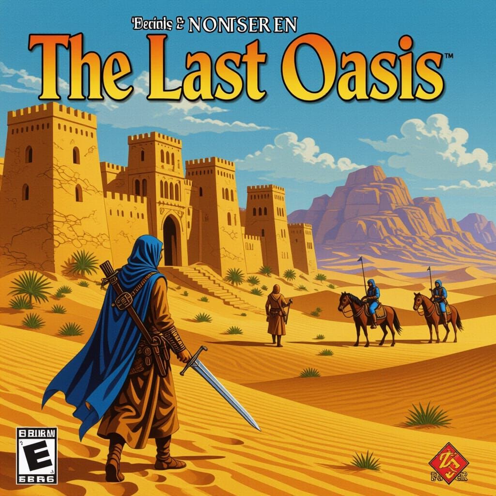 The Last Oasis: 90's PC Game Cover Art