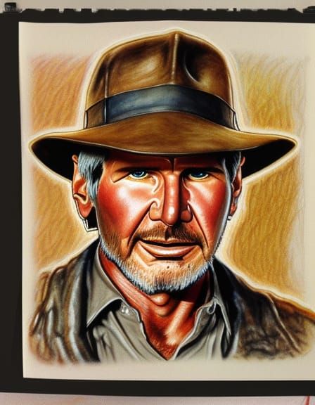 Caricature of Harrison Ford