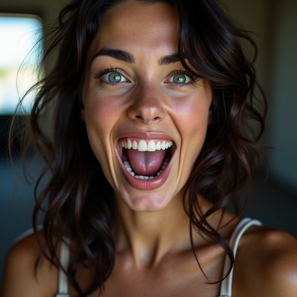 AI Generated Image of an Exaggerated Jawline