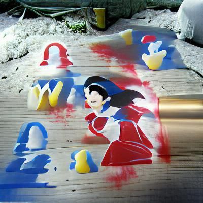 Snow White Graffiti Art