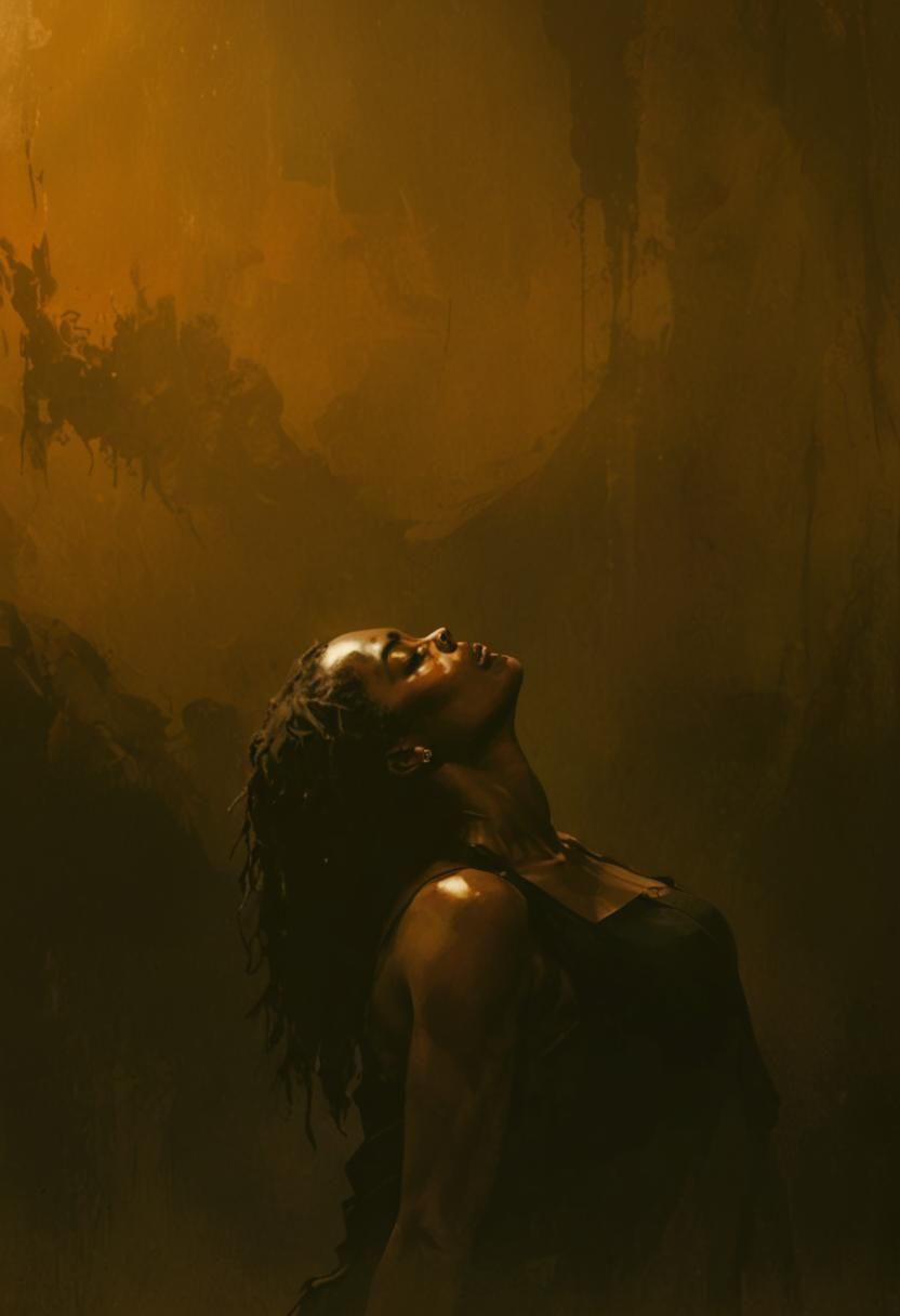 Sensual Vampire Kiss: Fantasy Art Portrait