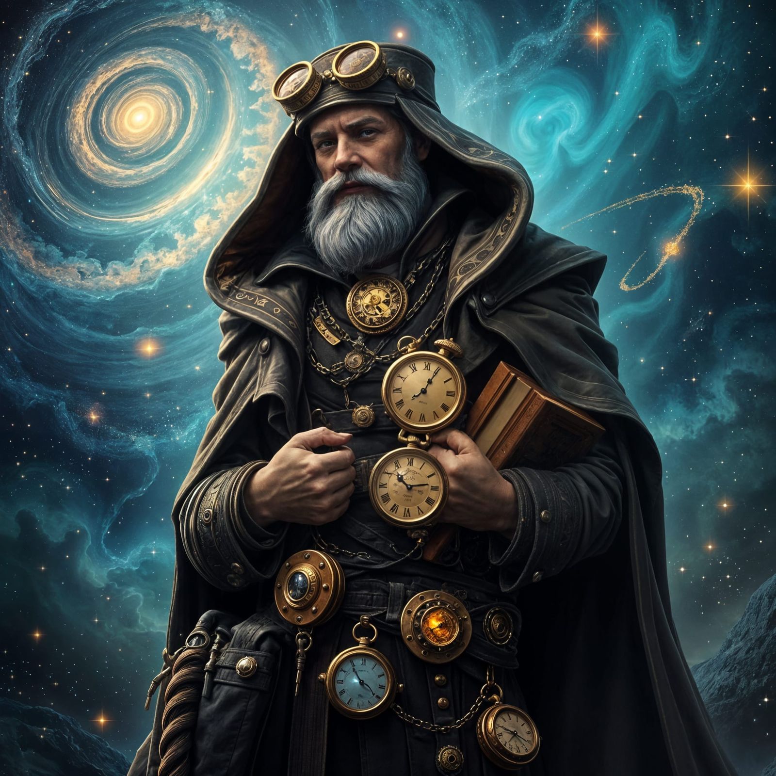 Elegant Steampunk Cosmic Philosophy