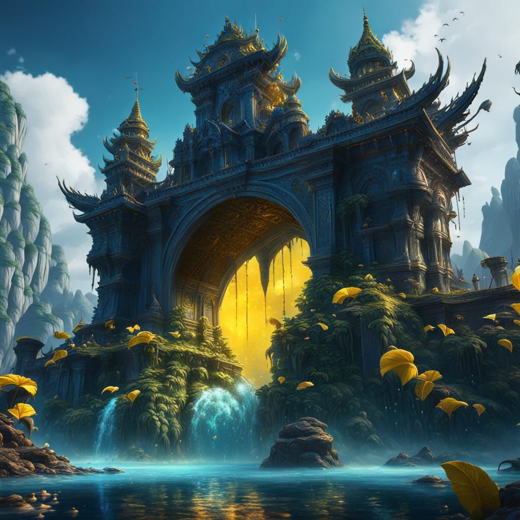 Fantastical Banana in Detailed Matte Painting