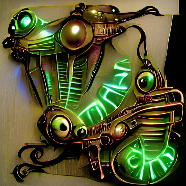 Person Gazing at a Modern Machine