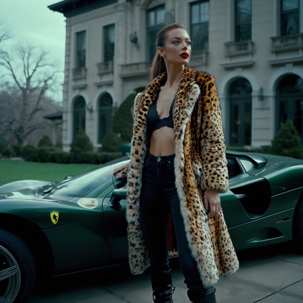 Glamorous Woman in a Cinematic Masterpiece