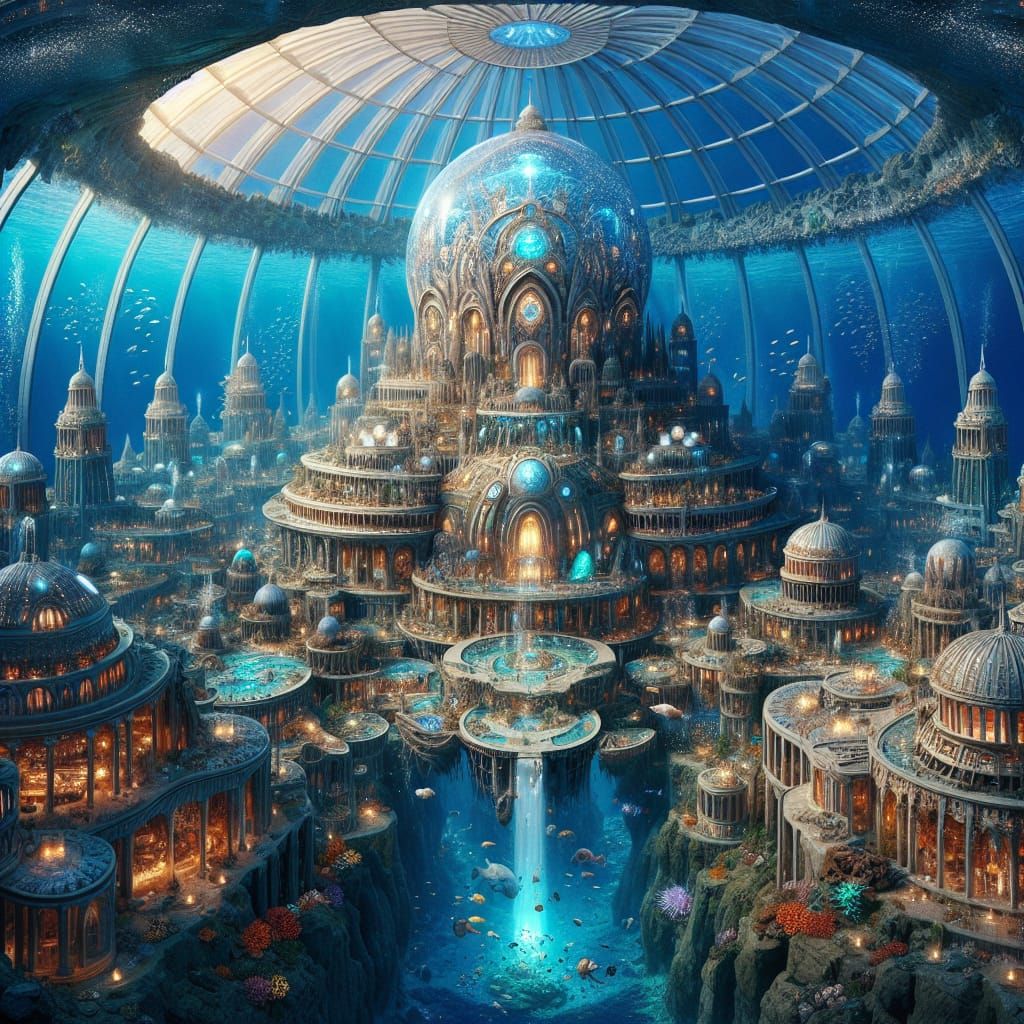 Atlantis: Legendary Underwater City Under Glass Dome